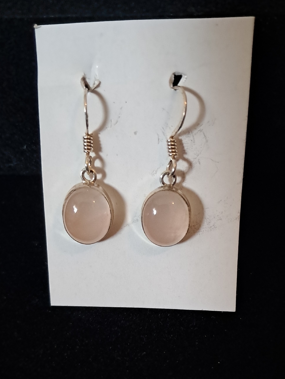 Rose Quartz in Sterling .925 Earrings